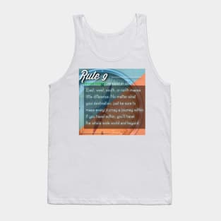 40 RULES OF LOVE - 9 Tank Top